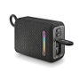 NGS Roller Furia 1 Altavoz Bluetooth con luces RGB, 15W, Negro
